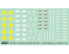 Decal – Sport and racing seats logos 1/24